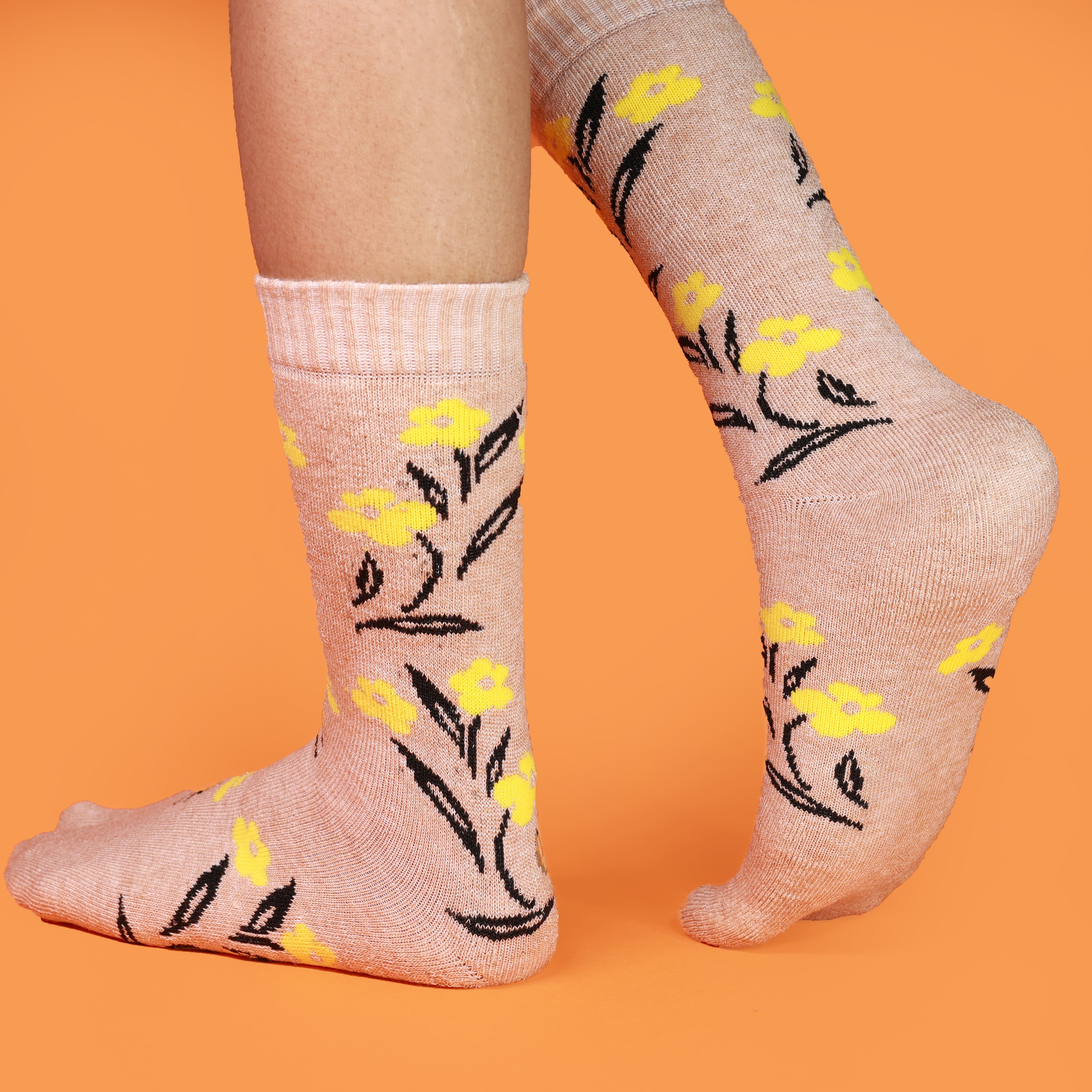 Ladies Socks Fawn Color